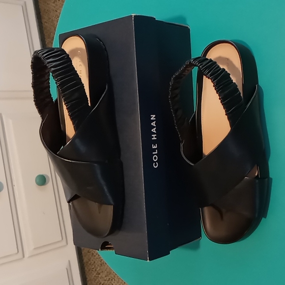 Cole Haan Shoes - Cole Haan Black Poolside Sandals!